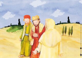 Die Emmausgeschichte. Kamishibai Bildkartenset.