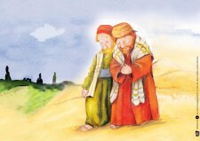 Die Emmausgeschichte. Kamishibai Bildkartenset.