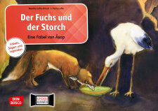 Der Fuchs und der Storch. Eine Fabel von Äsop....