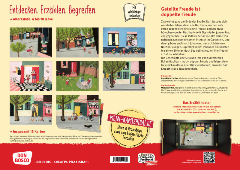 In meiner Straße: Geteilte Freude ist doppelte Freude. Kamishibai Bildkartenset