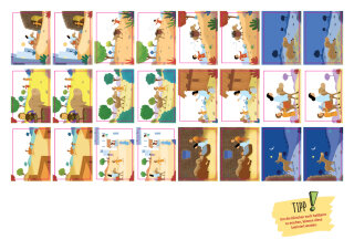 Der Esel Milan auf dem Weg zur Krippe. Kamishibai Bildkartenset