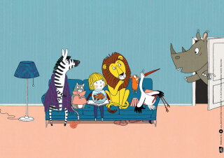 Kann ich bitte in die Mitte? Kamishibai Bildkartenset