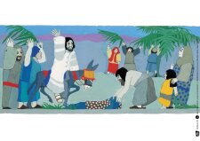 Jesus in Jerusalem. Kamishibai Bildkartenset