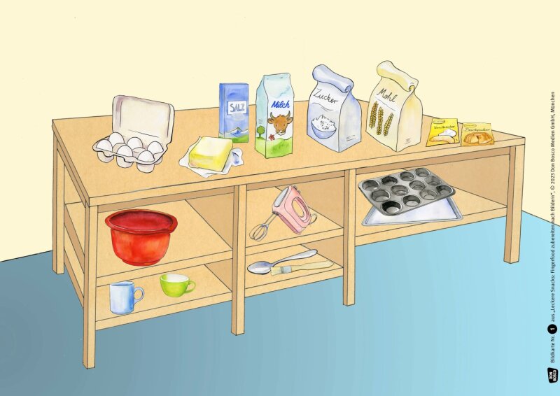 Leckere Snacks: Fingerfood zubereiten nach Bildern. Kamishibai Bildkartenset