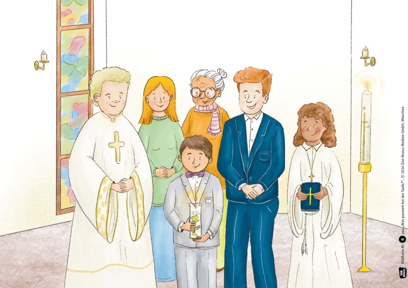 Was passiert bei der Taufe? Kamishibai Bildkartenset