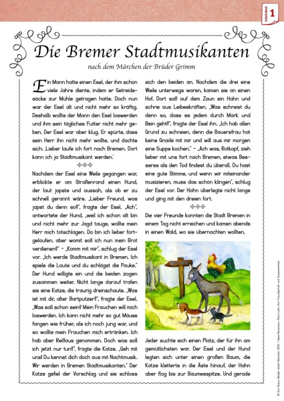 Von Freundschaft und Zusammenhalt - 3 x 5 Märchen-Bildkarten. Mit Arbeitsblättern für Klasse 3 und 4. Kamishibai Bildkartenset