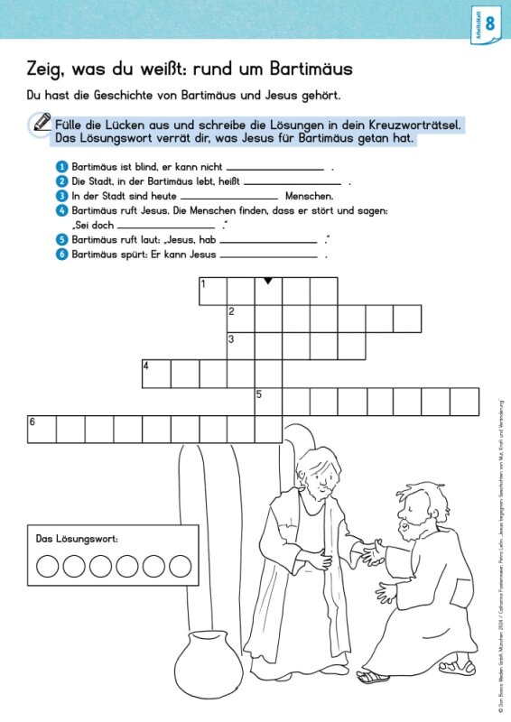 Jesus begegnen: Geschichten von Mut, Kraft und Veränderung. 3 x 5 Kinderbibel-Bildkarten. Mit Arbeitsblättern für Klasse 3 und 4. Kamishibai Bildkartenset