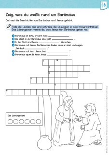 Jesus begegnen: Geschichten von Mut, Kraft und Veränderung. 3 x 5 Kinderbibel-Bildkarten. Mit Arbeitsblättern für Klasse 3 und 4. Kamishibai Bildkartenset