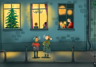 Ein Fest für alle. Schneinachten in der Nachtigallstraße. Kamishibai Bildkartenset