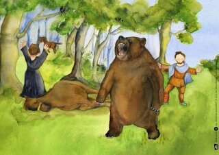 Korbinian und der Bär. Kamishibai Bildkartenset