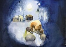 Korbinian und der Bär. Kamishibai Bildkartenset