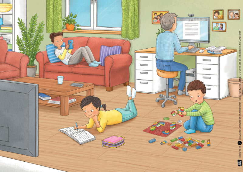 Alles Computer! Wie funktionieren Tablet, Handy und Laptop? Kamishibai Bildkartenset