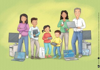 Alles Computer! Wie funktionieren Tablet, Handy und Laptop? Kamishibai Bildkartenset