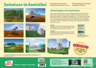 Was liefert Energie und Strom? Bildkarten zu fossilen und erneuerbaren Energiequellen. Kamishibai Bildkartenset