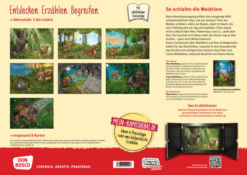 Wie schläft der Wald? Kamishibai Bildkartenset