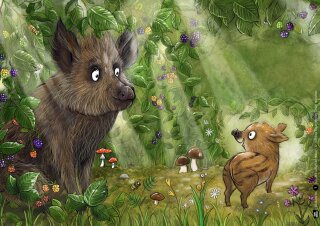 Wie schläft der Wald? Kamishibai Bildkartenset