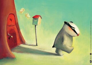 Der Dachs hat heute schlechte Laune. Kamishibai Bildkartenset