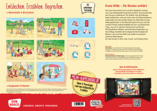 Notfall, Erste Hilfe, Rettungsdienst. Von den Aufgaben der Ersthelfer und was Kinder tun können. Kamishibai Bildkartenset