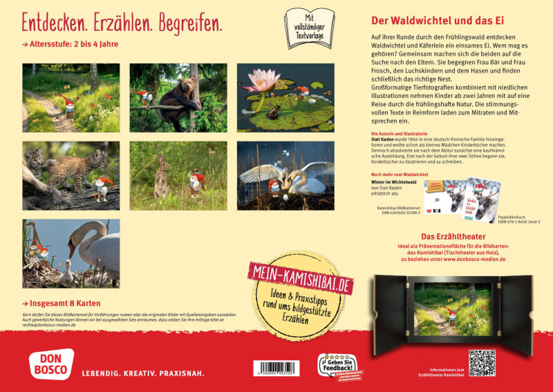 Frühling im Wichtelwald. Kamishibai Bildkartenset