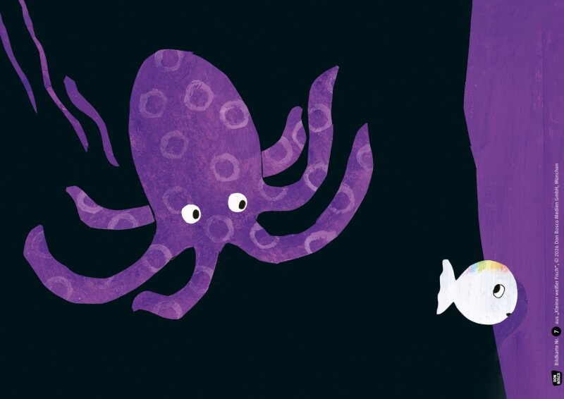 Kleiner weißer Fisch. Kamishibai Bildkartenset