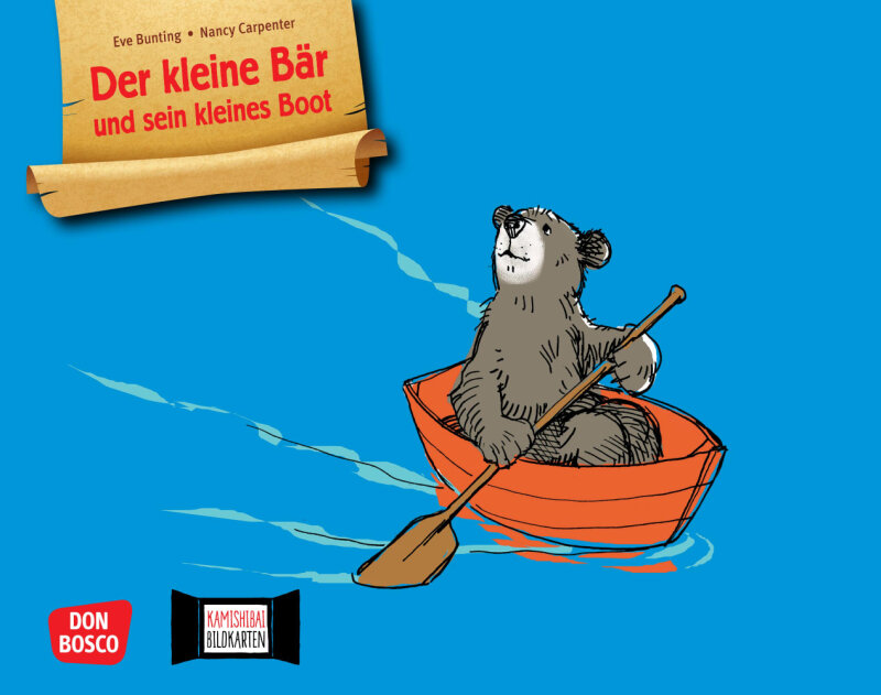 Der kleine Bär und sein kleines Boot. Kamishibai Bildkartenset