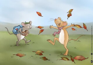 Die zwei Wiesenmäuse. Kamishibai Bildkartenset