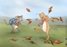 Die zwei Wiesenmäuse. Kamishibai Bildkartenset