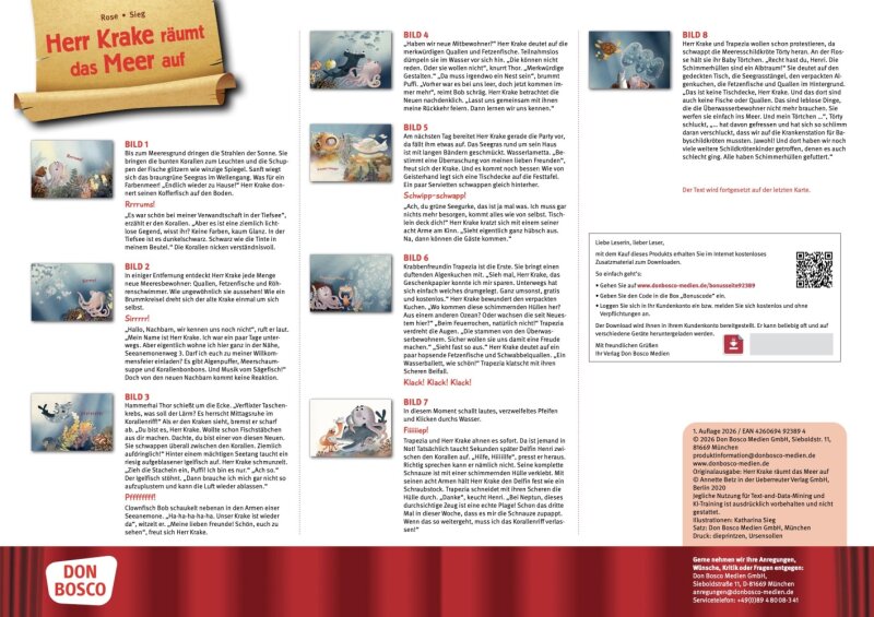 Herr Krake räumt das Meer auf. Kamishibai Bildkartenset