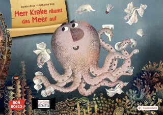 Herr Krake räumt das Meer auf. Kamishibai Bildkartenset