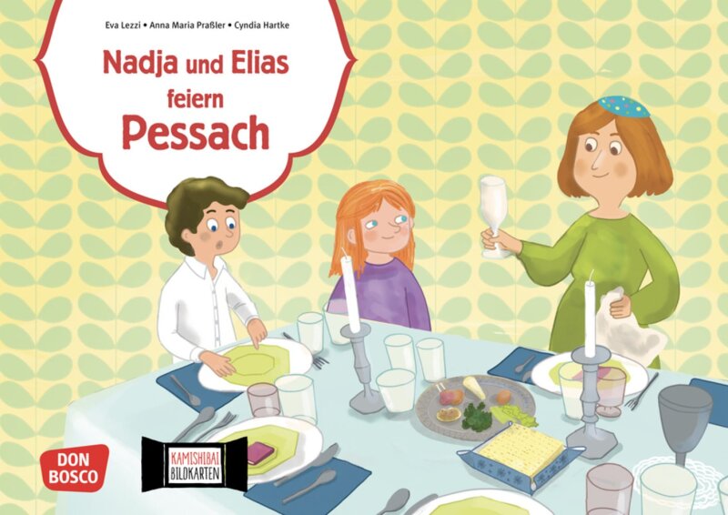 Nadja und Elias feiern Pessach. Kamishibai Bildkartenset