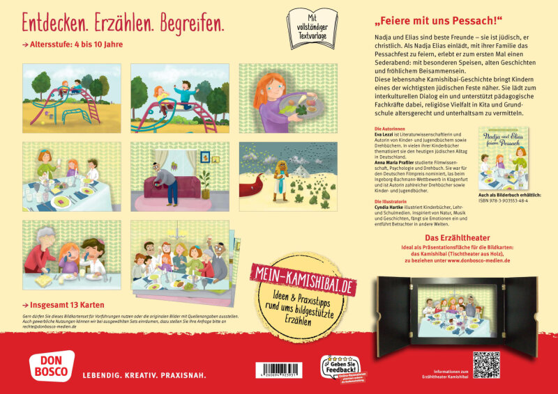 Nadja und Elias feiern Pessach. Kamishibai Bildkartenset