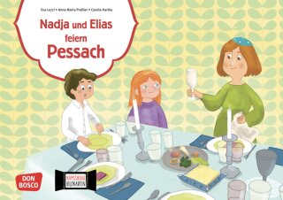Nadja und Elias feiern Pessach. Kamishibai Bildkartenset