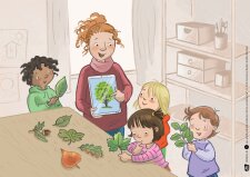 Betül und Nele entdecken Kirche und Moschee....