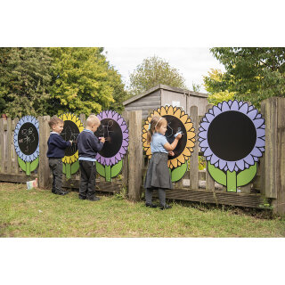 B-Warel Wandtafel Blumen 4er Set statt 5er Set