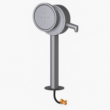 Wasserpumpe mit Kurbel aus Edelstahl mit Hygienespülung