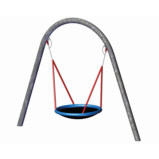 Bogenschaukel zum Einbetonierenohne Einhängeteile, inkl. Lager