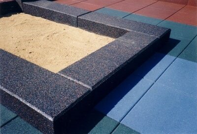 Sandkasteneinfassung aus Gummi 100 x 30 x 15 cm