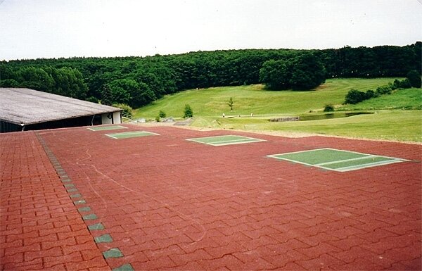 Verbundpflaster aus Gummigranulat / Gummifaser, ca. 20x16cm x 40mm