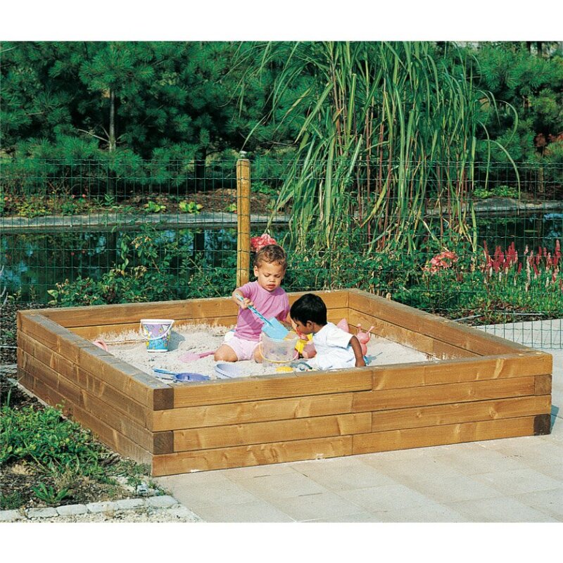 Sandkasten in Lärche