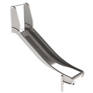 Edelstahlrutsche mit Ohren für Podest und Hang Breite 50 cm geprüft und zertifiziert für den öffentlichen Bereich