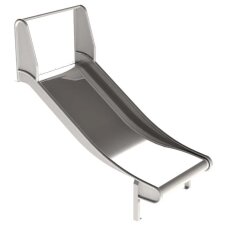 Edelstahlrutsche mit Ohren für Podest und Hang...