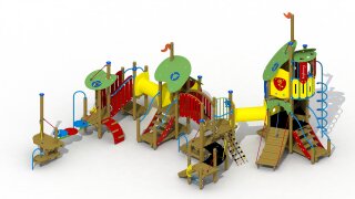 Die drei Schweinchen Spielplatzgerät