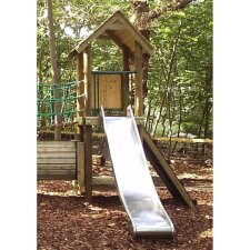 Edelstahlrutsche für Podest und Hang Breite 50 cm,...