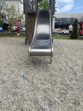 Edelstahlrutsche f&uuml;r Podest und Hang Breite 50 cm, gepr&uuml;ft und zertifiziert f&uuml;r den &ouml;ffentlichen Bereich