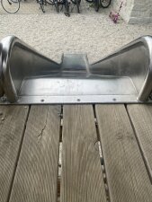 Edelstahlrutsche f&uuml;r Podest und Hang Breite 50 cm