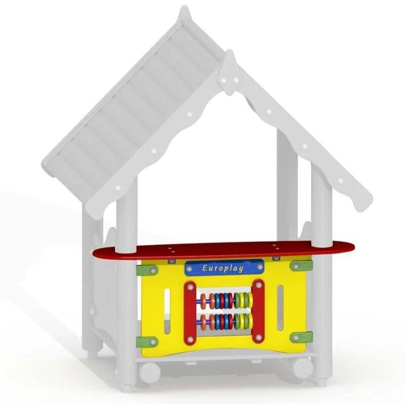 Theke mit Rechenschieber für Spielplatzgerät