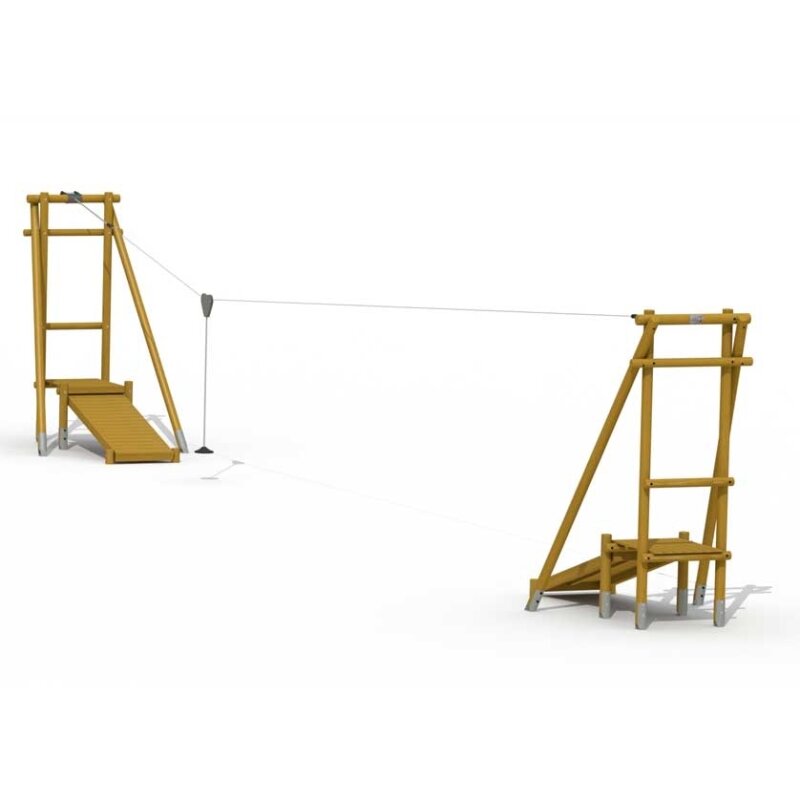 Seilbahn aus Holz
