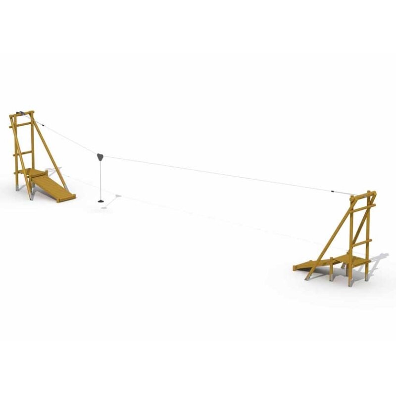 Seilbahn aus Holz