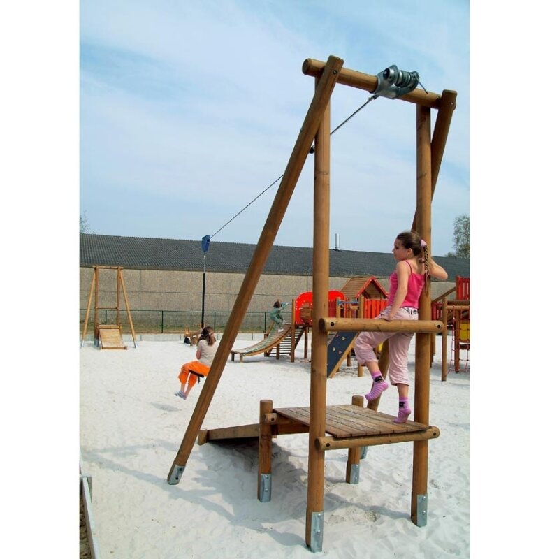 Seilbahn aus Holz