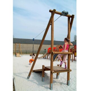 Seilbahn aus Holz